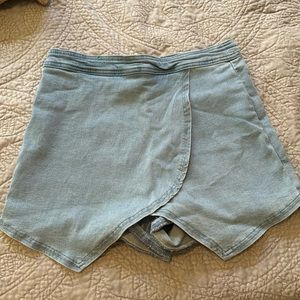 Chambray skort